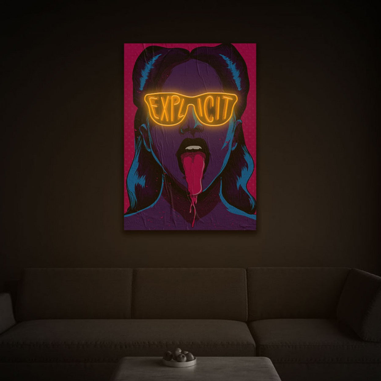 Neon LED Artwork Explicit