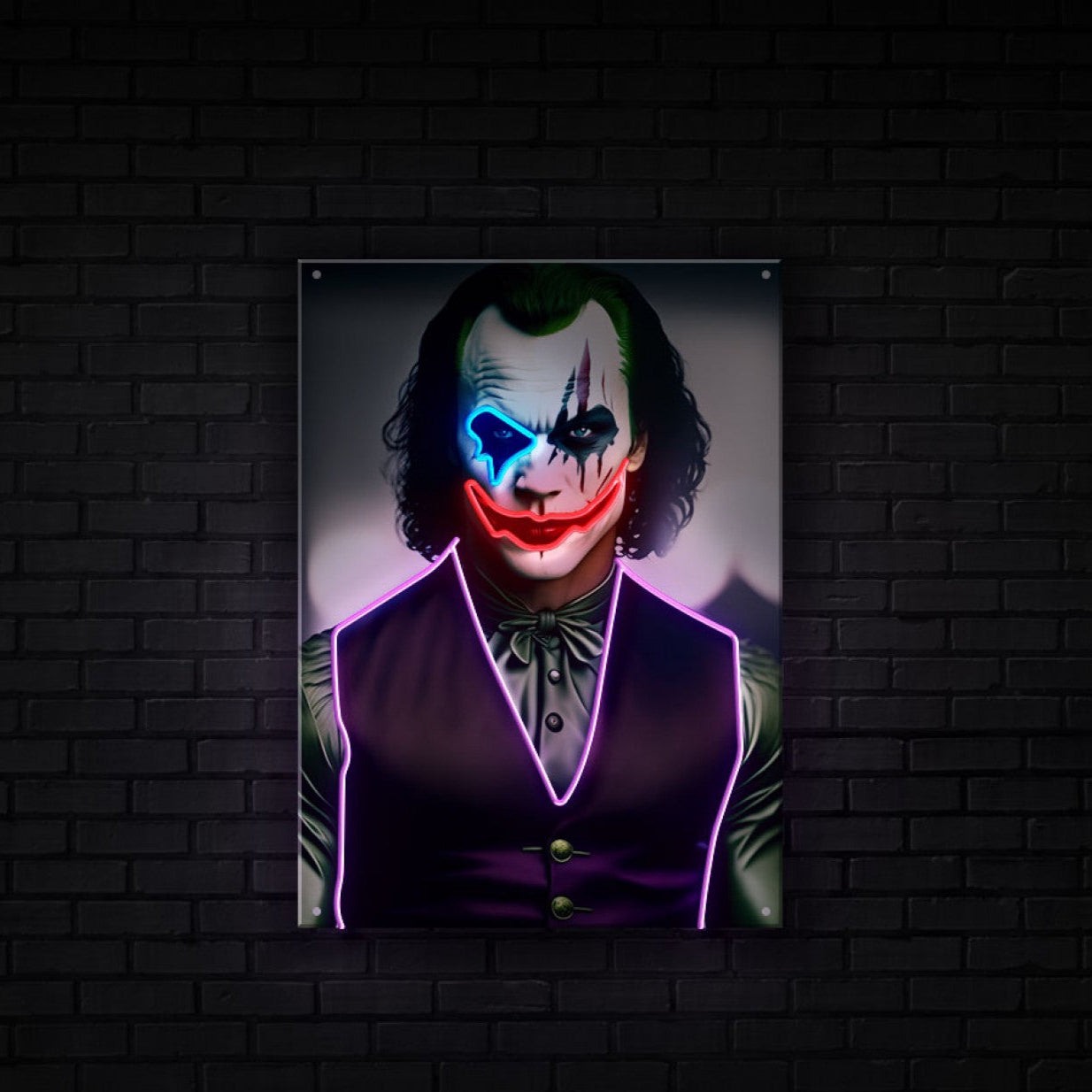 Neon Led Artwork Joker