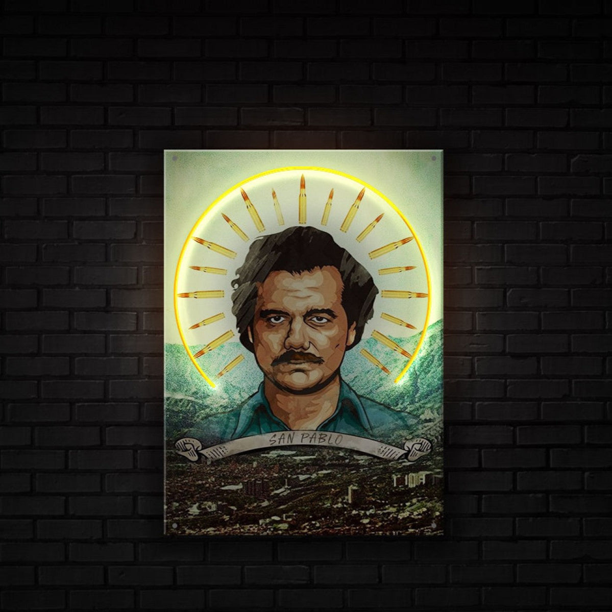 Neon Led Artwork Pablo escobar