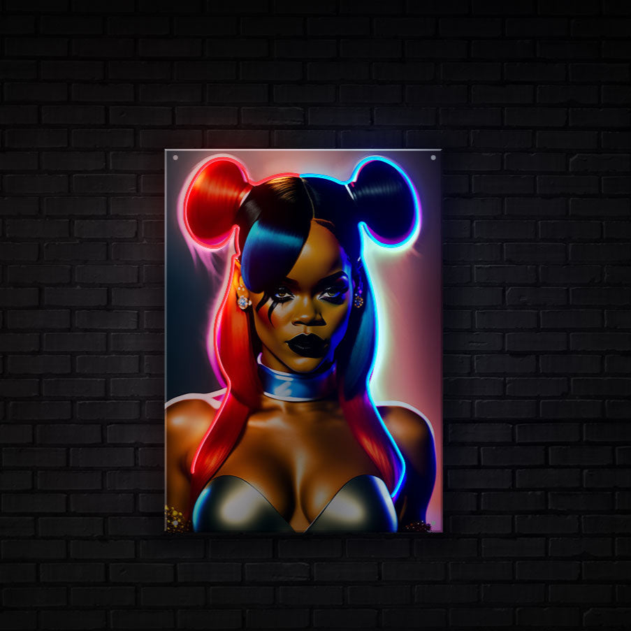 Neon Led Artwork Rihanna