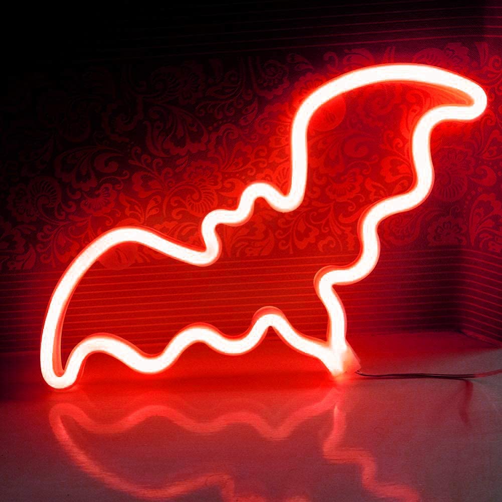 Mini Neon Red Bat