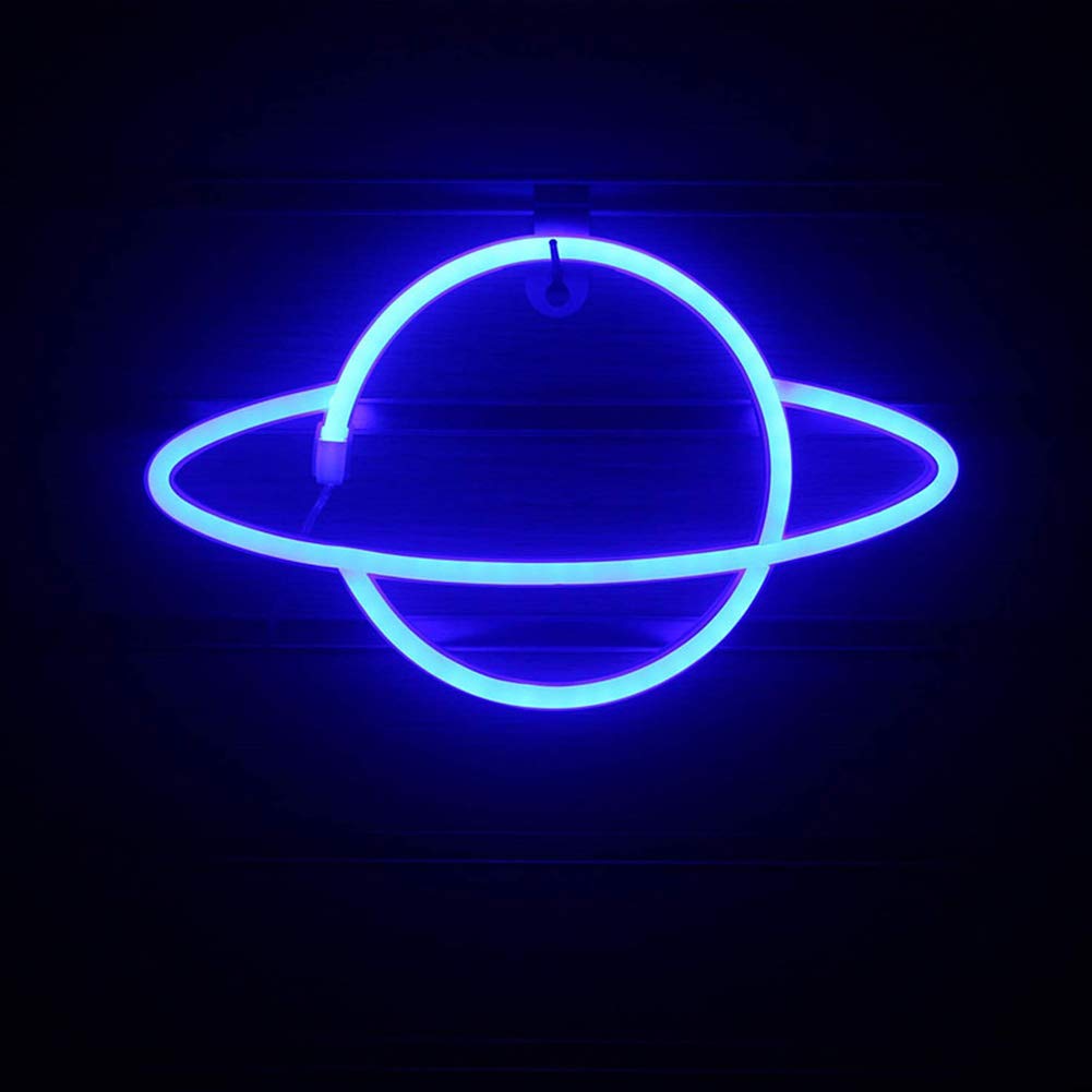 Mini Neon Blue Planet