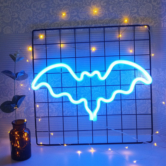 Mini Neon Blue Bat