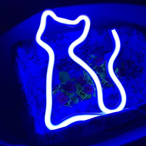 Mini Neon Blue Cat