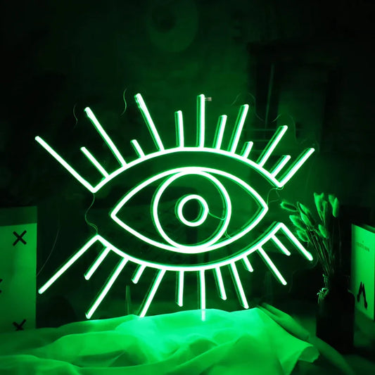 Neon Green The All-Seeing Eye