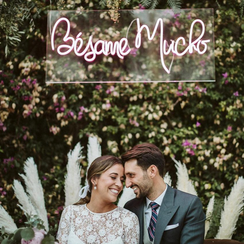 Neon White Wedding ‘Besame Mucho’ (Kiss Me A Lot)