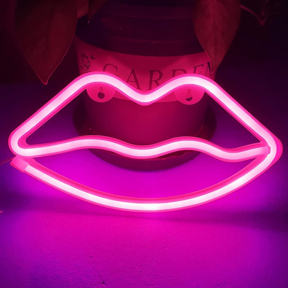 Mini Neon Fuchsia Lips